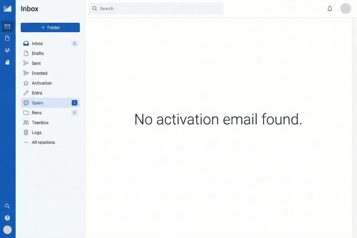 Activation Email Missing