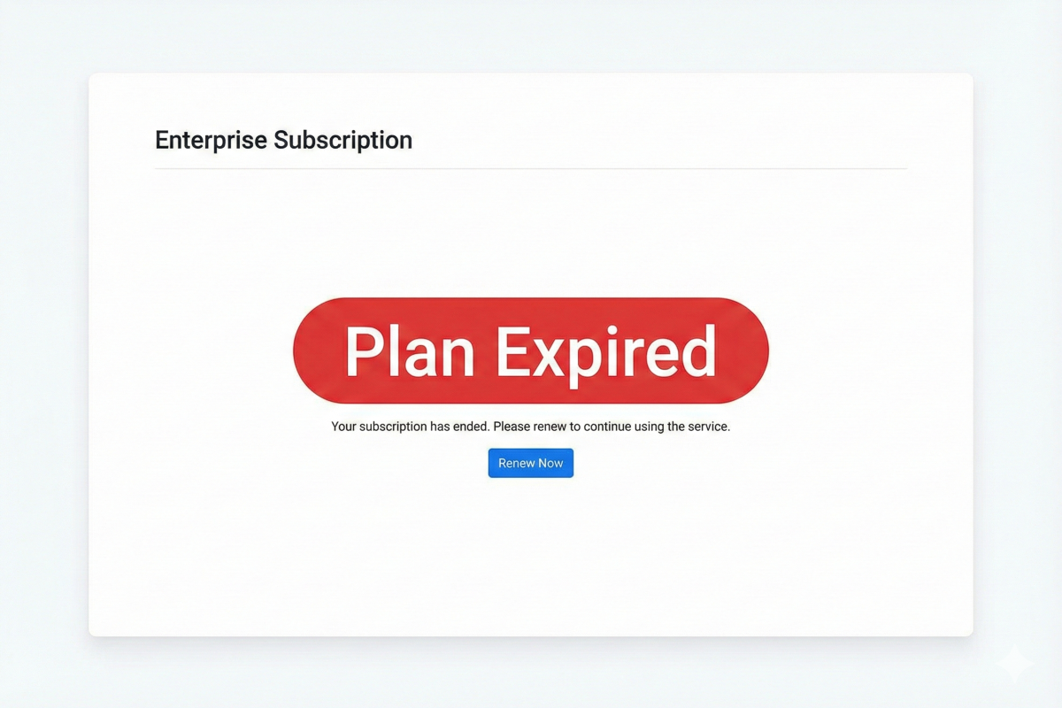 Plan Shows Expired After Purchase